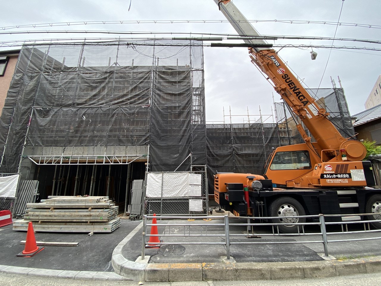 大阪のコートハウス　基礎工事の写真