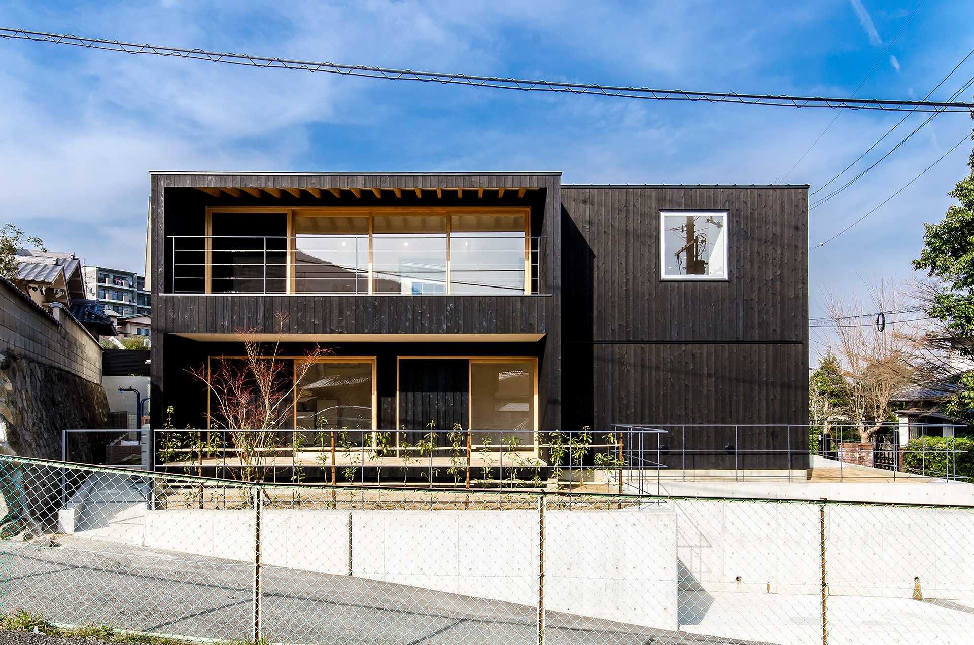 奈良県生駒市にある自然素材住宅、外観実例