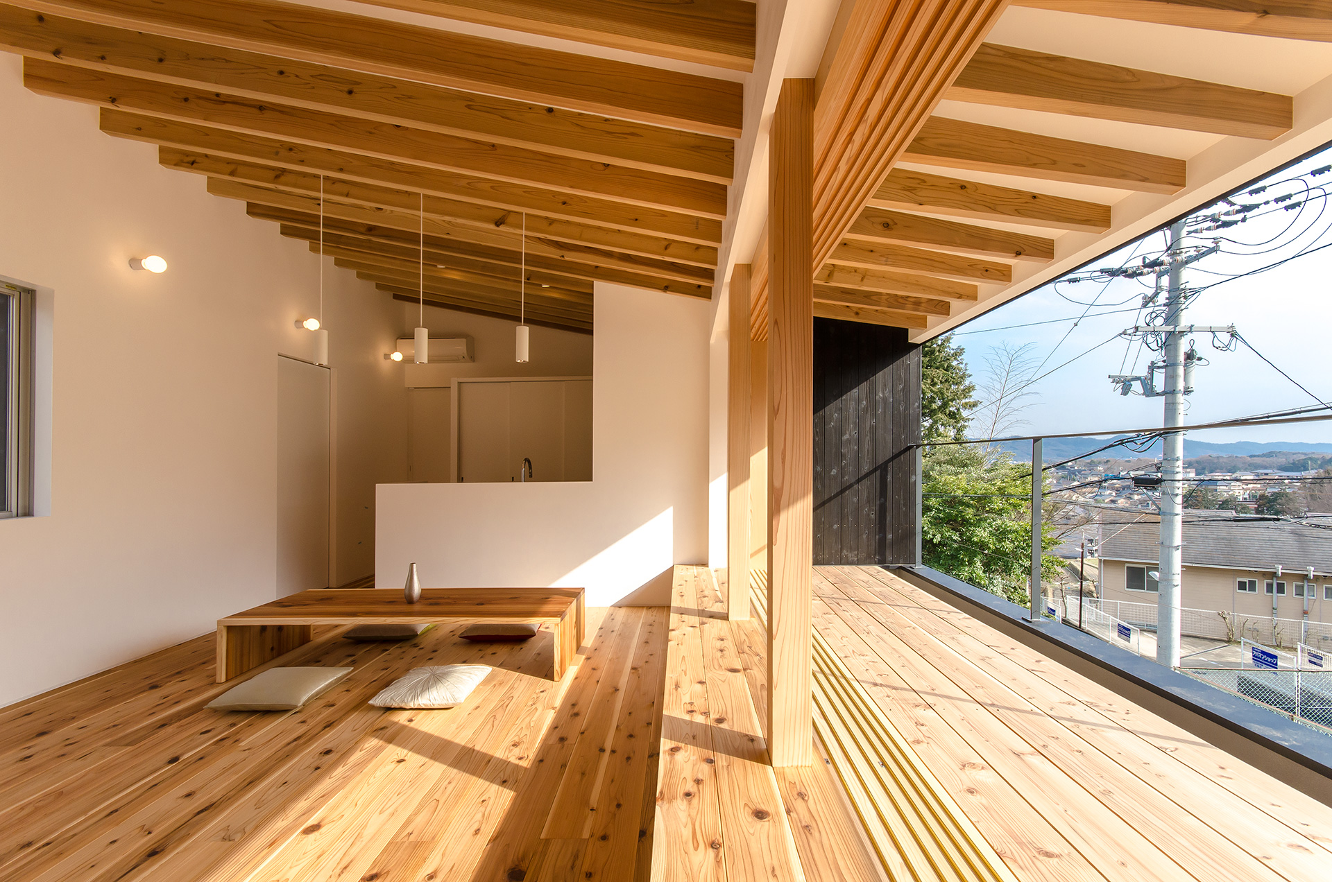 奈良県生駒市にある自然素材住宅、内観実例