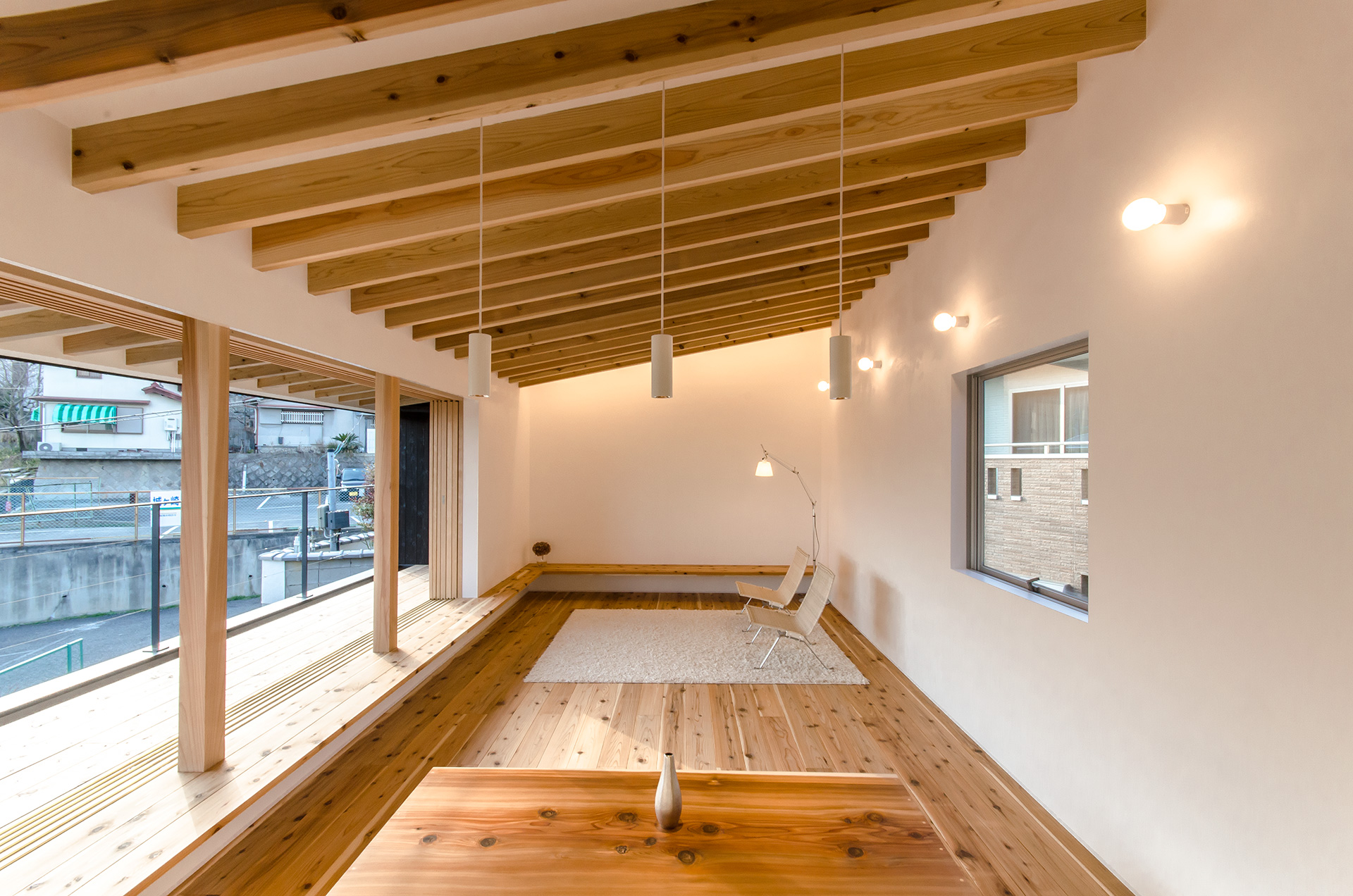 奈良県生駒市にある自然素材住宅の内観実例写真