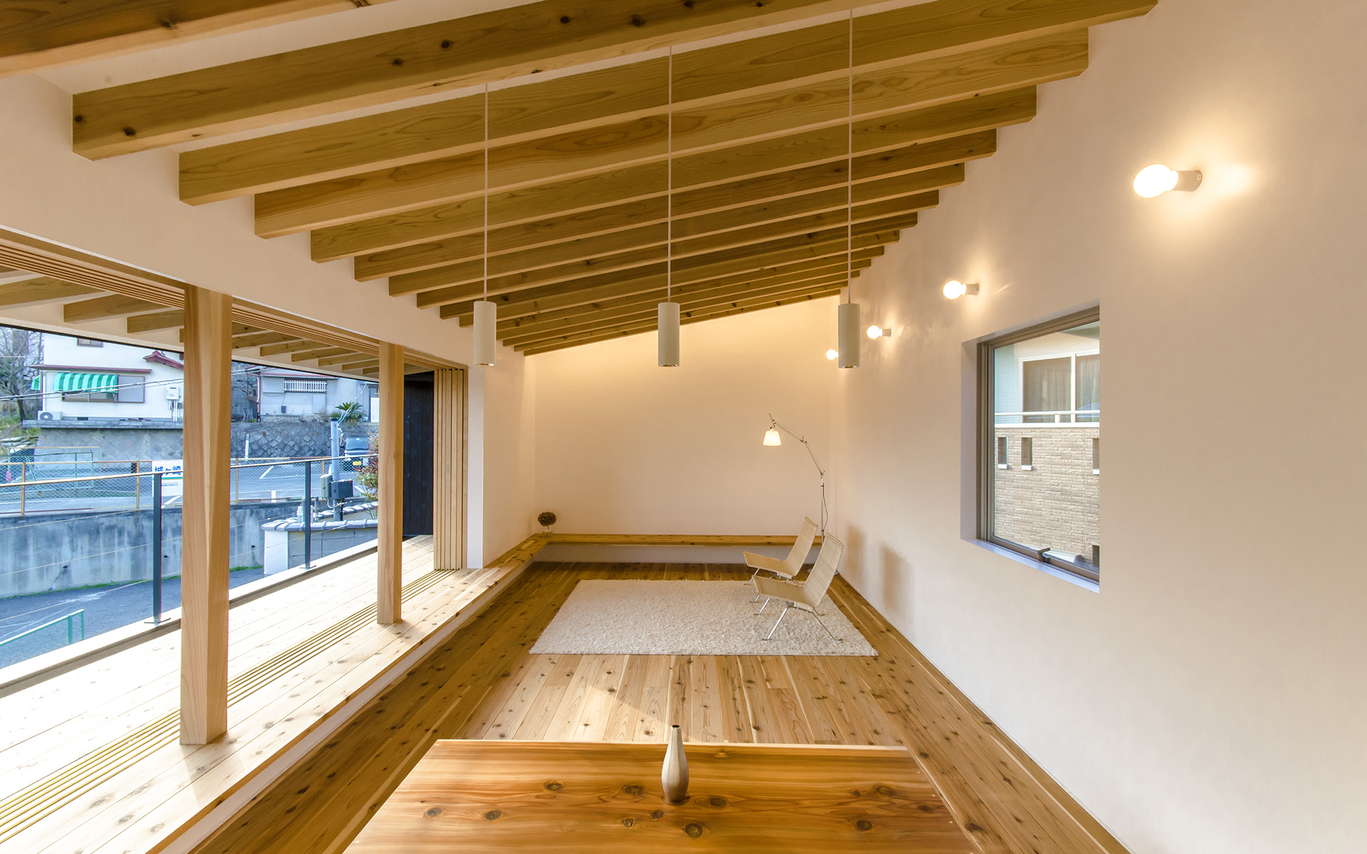 奈良県生駒市にある自然素材住宅の内観実例写真