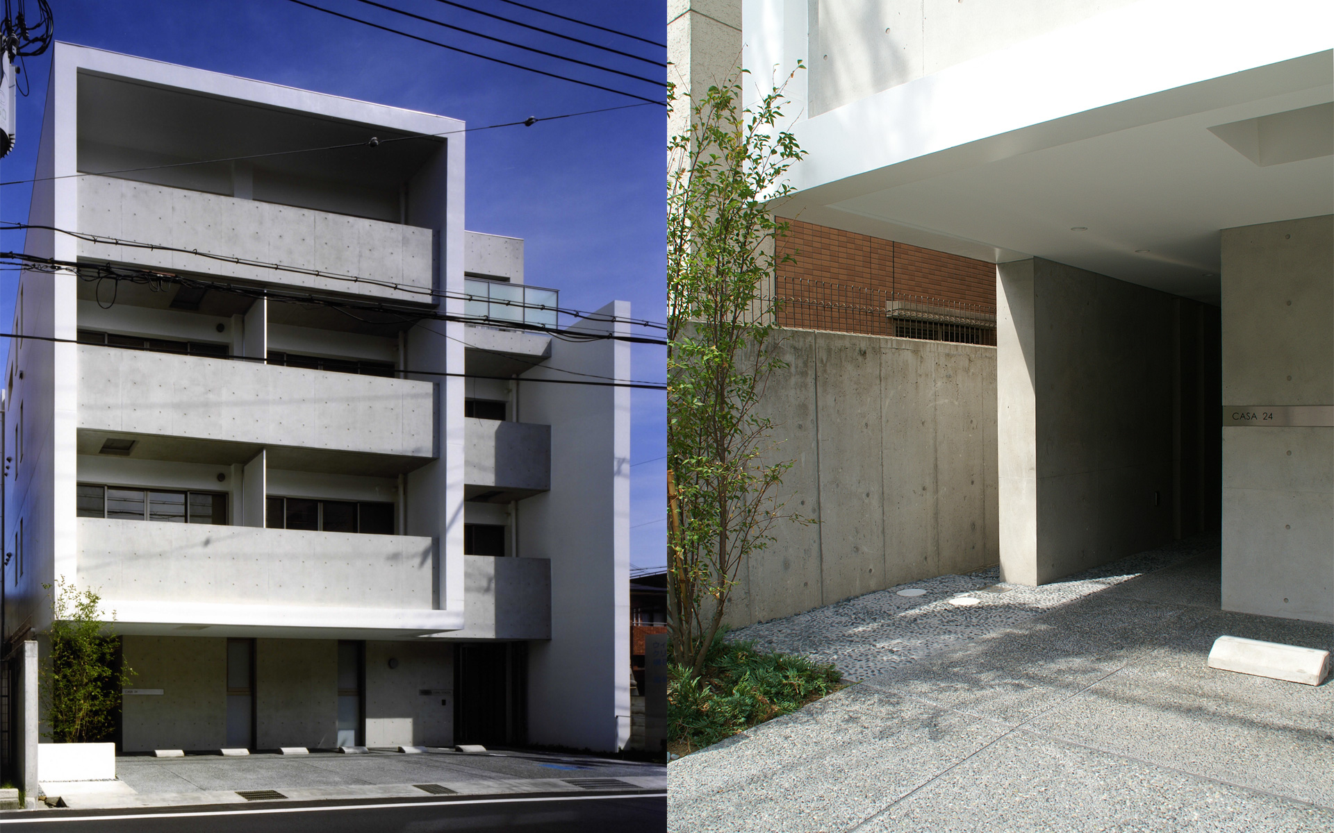 兵庫県尼崎市に建つ医院併用デザイナーズ賃貸マンションの外観写真