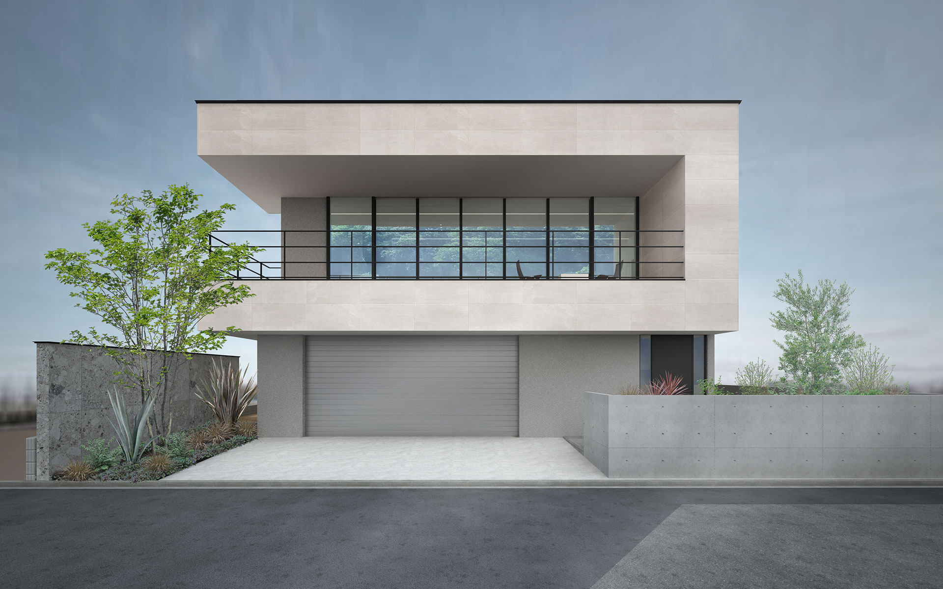 大阪府吹田市　眺望の良い住宅　外観イメージ