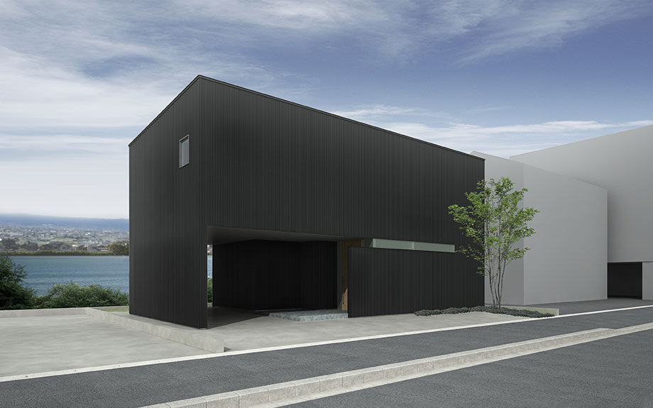徳島市で計画中の住宅、眺望の良いロケーションに建つ
